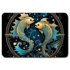 Fish Star Sign Large Doormat by Pakjumat