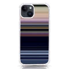 Horizontal Line Strokes Color Lines Iphone 14 Tpu Uv Print Case by Pakjumat