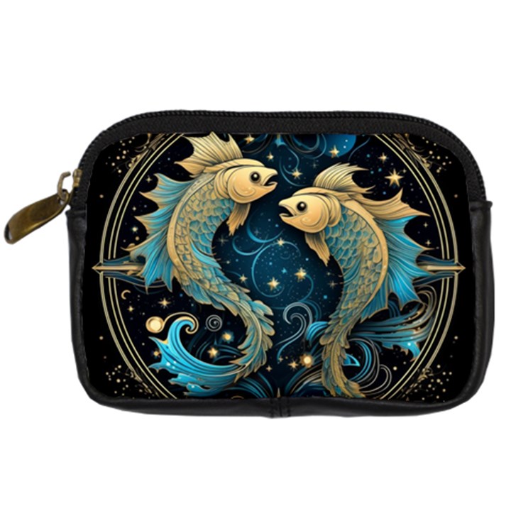 Fish Star Sign Digital Camera Leather Case