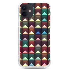 Diamond Geometric Square Design Pattern Iphone 12/12 Pro Tpu Uv Print Case by Pakjumat