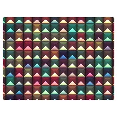 Diamond Geometric Square Design Pattern Premium Plush Fleece Blanket (extra Small) by Pakjumat