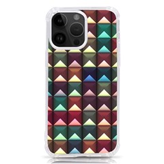 Diamond Geometric Square Design Pattern Iphone 14 Pro Max Tpu Uv Print Case by Pakjumat