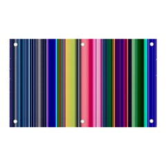 Pastel Colors Striped Pattern Banner And Sign 5  X 3  by Pakjumat