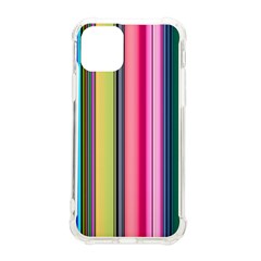 Pastel Colors Striped Pattern Iphone 11 Pro 5 8 Inch Tpu Uv Print Case by Pakjumat