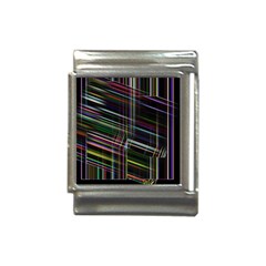 False Prismatic Black Background Italian Charm (13mm) by Pakjumat