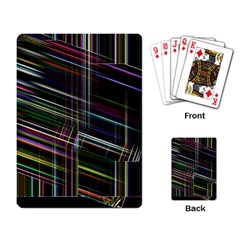 False Prismatic Black Background Playing Cards Single Design (rectangle) by Pakjumat