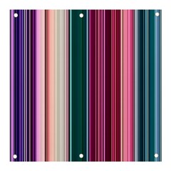 Vertical Line Color Lines Texture Banner And Sign 3  X 3  by Pakjumat