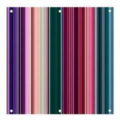 Vertical Line Color Lines Texture Banner And Sign 4  X 4  by Pakjumat