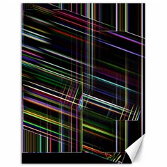 False Prismatic Black Background Canvas 18  X 24  by Pakjumat