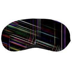 False Prismatic Black Background Sleep Mask