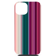 Vertical Line Color Lines Texture Iphone 14 Black Uv Print Case by Pakjumat