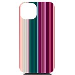 Vertical Line Color Lines Texture iPhone 14 Black UV Print Case Front