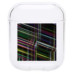 False Prismatic Black Background Hard Pc Airpods 1/2 Case by Pakjumat