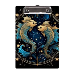 Fish Star Sign A5 Acrylic Clipboard by Pakjumat