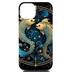 Fish Star Sign Iphone 14 Black Uv Print Case by Pakjumat