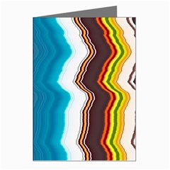 Line Vertical Lines Color Lines Greeting Cards (pkg Of 8) by Pakjumat