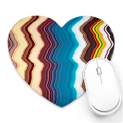 Line Vertical Lines Color Lines Heart Mousepad by Pakjumat