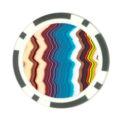 Line Vertical Lines Color Lines Poker Chip Card Guard (10 Pack) by Pakjumat