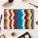 Line Vertical Lines Color Lines Cosmetic Bag (Large) Back