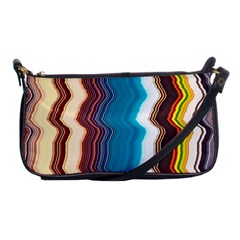 Line Vertical Lines Color Lines Shoulder Clutch Bag by Pakjumat