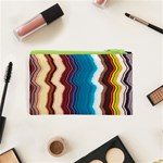 Line Vertical Lines Color Lines Cosmetic Bag (XS) Back