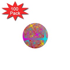 Geometric Abstract Colorful 1  Mini Magnets (100 Pack)  by Pakjumat