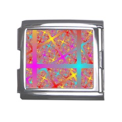 Geometric Abstract Colorful Mega Link Italian Charm (18mm) by Pakjumat