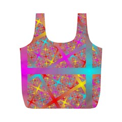 Geometric Abstract Colorful Full Print Recycle Bag (m) by Pakjumat