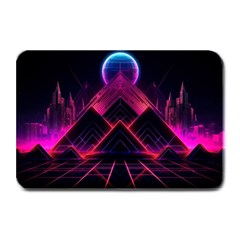 Synthwave City Retrowave Wave Plate Mats