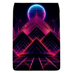 Synthwave City Retrowave Wave Removable Flap Cover (l) by Pakjumat