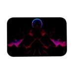 Synthwave City Retrowave Wave Open Lid Metal Box (Silver)   Front