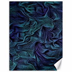 Abstract Blue Wave Texture Patten Canvas 18  X 24  by Pakjumat