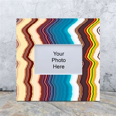 Line Vertical Lines Color Lines White Box Photo Frame 4  X 6  by Pakjumat