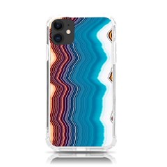 Line Vertical Lines Color Lines Iphone 11 Tpu Uv Print Case by Pakjumat