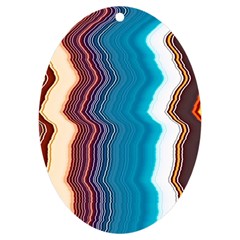 Line Vertical Lines Color Lines Uv Print Acrylic Ornament Oval by Pakjumat