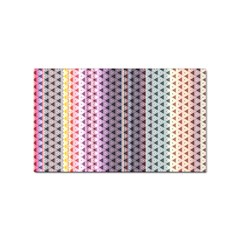 Triangle Stripes Texture Pattern Sticker (rectangular) by Pakjumat