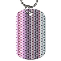 Triangle Stripes Texture Pattern Dog Tag (one Side) by Pakjumat