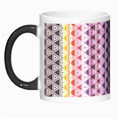 Triangle Stripes Texture Pattern Morph Mug by Pakjumat