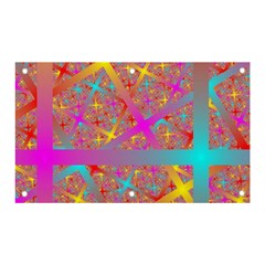 Geometric Abstract Colorful Banner And Sign 5  X 3  by Pakjumat