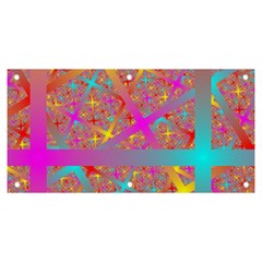 Geometric Abstract Colorful Banner And Sign 6  X 3  by Pakjumat