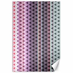 Triangle Stripes Texture Pattern Canvas 20  X 30  by Pakjumat