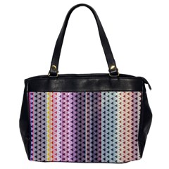 Triangle Stripes Texture Pattern Oversize Office Handbag by Pakjumat