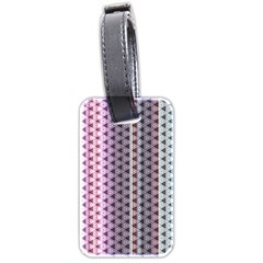 Triangle Stripes Texture Pattern Luggage Tag (two Sides) by Pakjumat