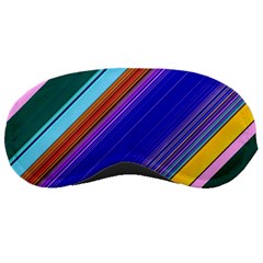 Color Lines Slanting Green Blue Sleep Mask