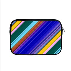 Color Lines Slanting Green Blue Apple Macbook Pro 15  Zipper Case by Pakjumat