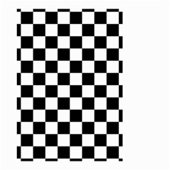 Black White Checker Pattern Checkerboard Small Garden Flag (two Sides) by Pakjumat