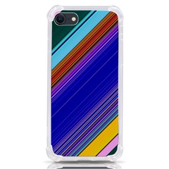 Color Lines Slanting Green Blue Iphone Se by Pakjumat