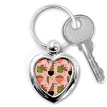 Japanese Street Food Soba Noodle In Bowl Key Chain (Heart) Front