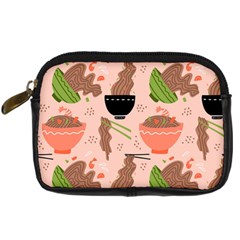 Japanese Street Food Soba Noodle In Bowl Digital Camera Leather Case by Pakjumat