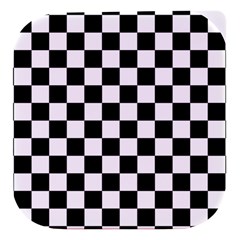 Black White Checker Pattern Checkerboard Stacked Food Storage Container by Pakjumat